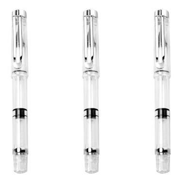 Imagem de 3 Pecas Pincel De Caneta Pincel De Lápis De Cor Canetas De Caligrafia Para Iniciantes Canetas De Pincel De Caligrafia Canetas Coloridas Caneta Tinteiro Plástico Aluna Recarregável