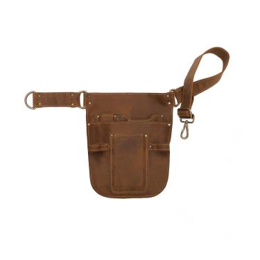 Imagem de Avental para cinto de ferramentas de jardinagem – Cinto de jardim para mulheres e homens, bolsa de ferramentas de jardim para armazenamento de ferramentas de jardim. Alça ajustável na cintura, couro legítimo. Kit de ferramentas de jardim, suporte de bolsa de cintura.