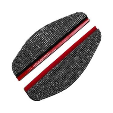 Imagem de Espelho Retrovisor De Carro À Prova D'água Com Strass, Viseira Solar, 