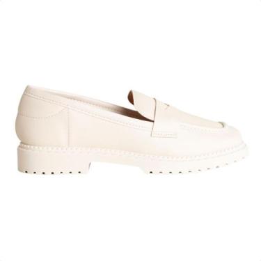 Imagem de Sapato Feminino Mocassim Moleca, Branco off, 36