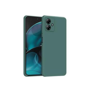 Imagem de Capa Compatível Motorola Moto G14 Silicone Aveludada - BrinqTek, Verde