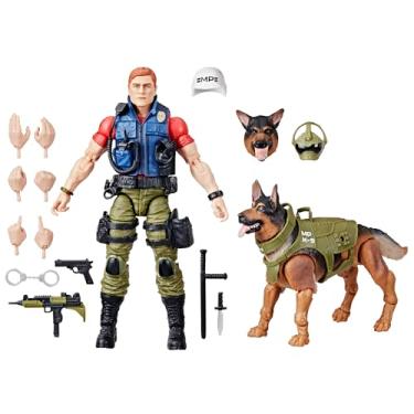 Imagem de G.I. Joe Classified Series #157, Christopher Law Lavigne & Order, boneco colecionável de 15 cm e boneco de cão pastor alemão com 14 acessórios