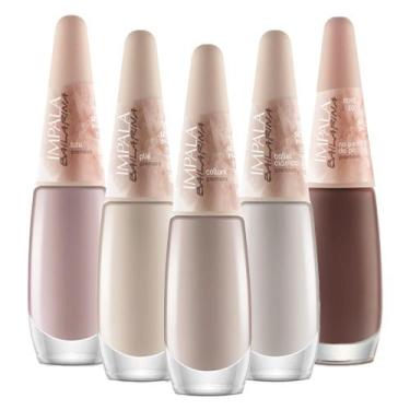 Imagem de Kit 5 Esmaltes Coleção Completa Nude Bailarina Impala