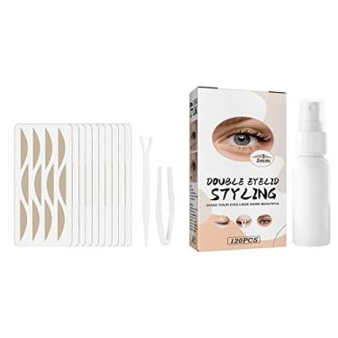 Imagem de Esquirla 120 Peças Tiras Respiráveis para Levantamento de Olhos Ferramenta de Maquiagem à Prova D'água para