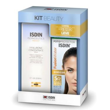 Imagem de Kit Facial Anti-Idade Isdin Sérum Hyaluronic Concentrate 30ml + Protetor Solar Facial Fusion Water Fps 60 30ml