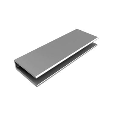 Imagem de Suporte de Mola Aérea para Porta de Vidro, Acabamento em Prata, AGL