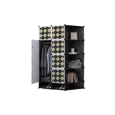 Imagem de Guarda-Roupa Modular com Cabideiro, Sapateira e Prateleira Desmontável