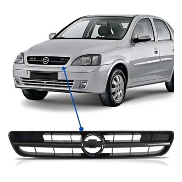 Imagem de Grade Frontal Radiador Corsa Montana  2003 2004 2005 2006 2007 Preta