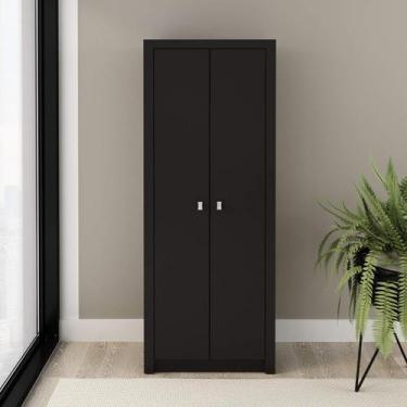 Imagem de Armário Alto para Escritório 2 Portas 60cm ME4105 Tecnomóbili, Preto