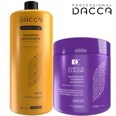 Imagem de Kit Shampoo 1 Litro + Máscara Matizadora Profissional - DACCA PROFESSI