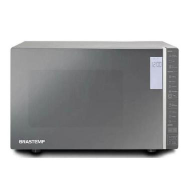 Imagem de Forno de Micro-ondas Brastemp Espelhado com Grill 32L Inox BMG45A, 220