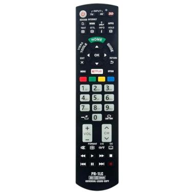 Imagem de Controle remoto de substituição universal compatível com Panasonic TV LCD LED 3D Smart 4K Ultra HDTV