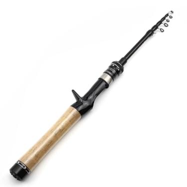 Imagem de Varas de pesca giratórias 168 cm 180 cm 198 cm isca telescópica vara de pesca peso 1-5G crianças iniciantes pegam pequeno vara de peixe acessórios de pesca