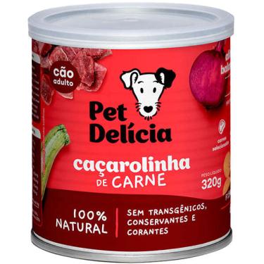 Imagem de Ração Úmida Pet Delícia Natural Caçarolinha de Carne - 320 g