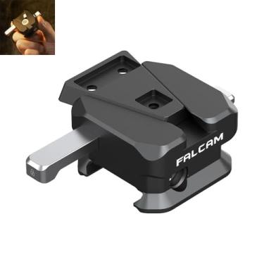 Imagem de FALCAM F22 Placa Giratória de Liberação Rápida com Montagem em V - Sistema de Trava Dupla, Rotação de 360° sem Ferramentas, Design em liga de Alumínio, para Gaiolas de Câmera, Placa, Alça Lateral