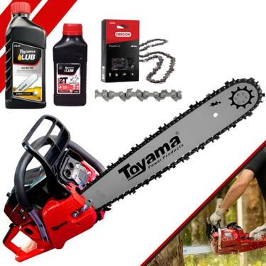Imagem de Motosserra Toyama Tcs58fg2 + 2 Lubrificante Corrente E Motor