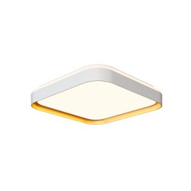 Imagem de Plafon Toronto Quad 30cm 24w Branco/Dourado | LY-8821BS BC+DR