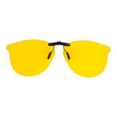 Imagem de Óculos de sol polarizados CLIP-ON para Ray-Ban RX7046 RB7046 Erika Round, Amarelo, 57 X 18