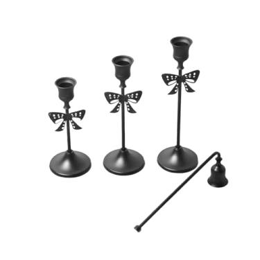 Imagem de Generic 3 peças porta-velas castiçal decoração para casa candelabro decorativo nórdico suporte de velas para sala de jantar festa fazenda casamento