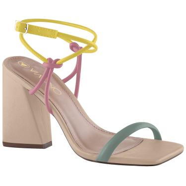 Imagem de Sandália De Salto, Via Uno, Feminino, Alecrim, 38