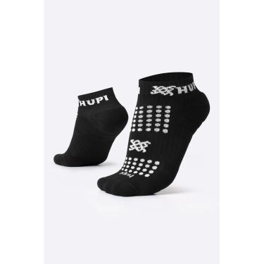 Imagem de Meia Curta para Corrida HUPI Running Pro Preto/Branco 1 Par, Cor: PRETO/BRANCO, Tamanho: 36-42