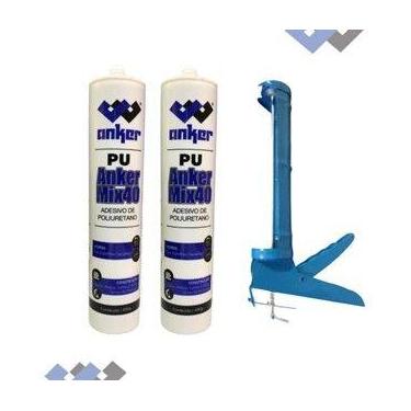 Imagem de 2 Pu40 Branco Aplicador Reparo Azulejo piscina Submerso - Anker do Bra