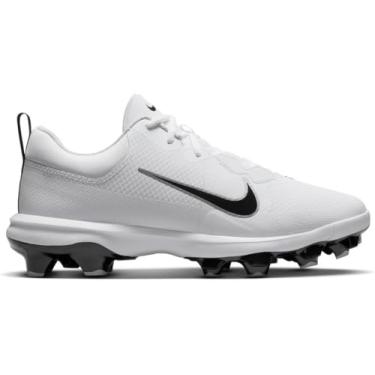 Imagem de Nike Chuteiras de beisebol Force Trout 9 Pro MCS (FB2908-001, preto/branco-antracite-cinza frio), Branco/prata metálico/platina pura/preto, 12.5