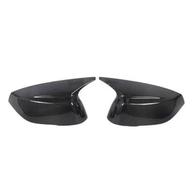 Imagem de Luocute 1 par de Tampas de Espelho Lateral de Fibra de Carbono para Q 60 Q 70 QX30 QX50 2015-2020, Passageiro Vista para o Motorista Vista para a Tampa do Espelho Substituição Partes de