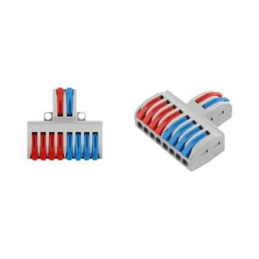 Imagem de Conector Rápido Universal 5PCS Bloco Terminal Elétrico Push-in Para Co