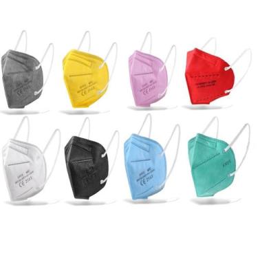 Imagem de Máscara KN95 Colorido Com Filtro - Pff2 - N95 ( 10 Uni )