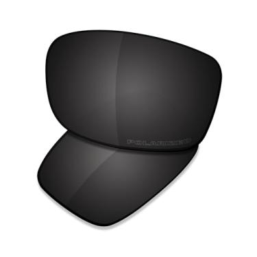 Imagem de SAUCER Lentes de reposição premium e protetores de nariz para óculos de sol Oakley Si Ballistic Shocktube OO9329 High Defense - preto carbono polarizado