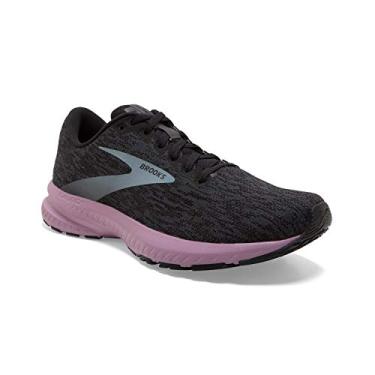 Imagem de Brooks Tênis de corrida feminino Launch 7, Black/Ebony/Valerian, 6