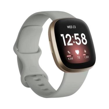 Imagem de Pulseira De Silicone Para Smartwatch Fitbit Versa 4 3 Sense 2, Acessór