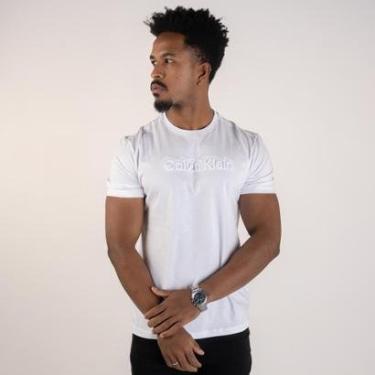 Imagem de Camiseta Calvin Klein Embossed Color Branca-Masculino