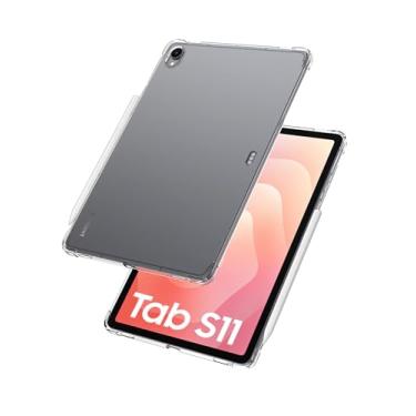Imagem de Capa transparente para tablet Samsung Galaxy Tab S11 WiFi Android 11 polegadas, capa de TPU flexível FJIASTB compatível com S Pen, airbag à prova de choque, leve (transparente)