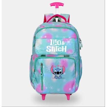 Imagem de Mochila Com Carrinho Escolar Bolsa Menina Reforçada - Soberana Brinque