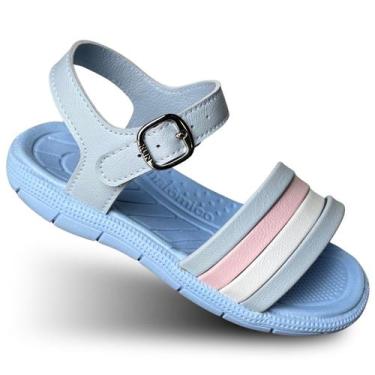 Imagem de Sandália Infantil Feminina Klin Tic Tac 171200 Z157 E Z641, 171200 azu