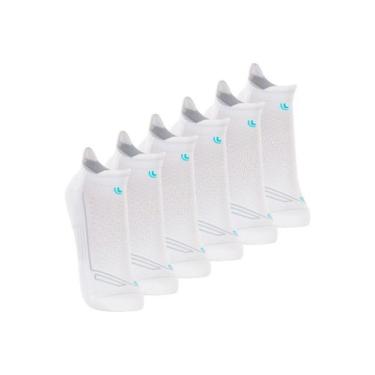Imagem de Kit com 6 Pares de Meias Performance Running Lupo 3276-002, Branco, 33