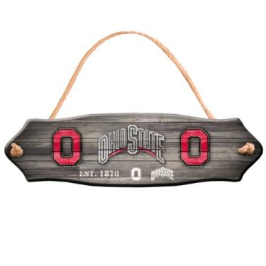 Imagem de Placa de madeira com cerca do estado de Ohio