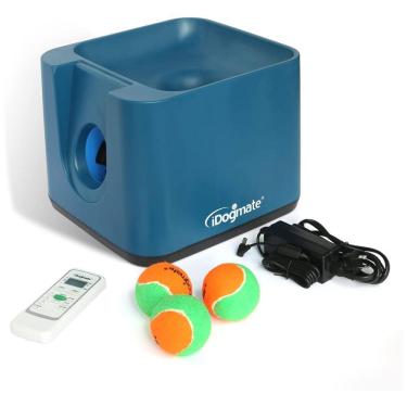 Imagem de Lançador Automático e Recarregável de Bolas para Cães de Grande Porte, IDOGMATE, Azul