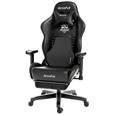 Imagem de Cadeira de Escritório Gamer Giratória e Reclinável com Apoio Lombar Ergonômico, AUTOFULL, Cinza