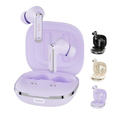 Imagem de Basike F1 Fone de Ouvido Sem Fio, Bluetooth 5.4 Com ANC-Cancelamento De Ruído Ativo, ENC-Cancelamento de Ruído em Chamadas, 40Horas de Reprodução, Ajuste Confortável, Baixa Latência (Roxo)