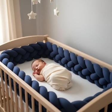 Imagem de Trança Lateral Protetora De Berço Americano 4 Metros - Carinha de Anjo