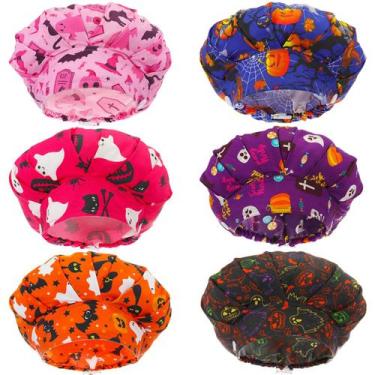 Imagem de Bouffant Scrub Caps Panitay Spooky Halloween para mulheres e homens