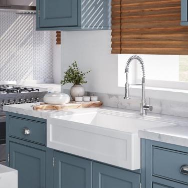 Imagem de Cuba Cozinha Farm Sink Quadratta 55 Cm Estilo Fazenda Avental