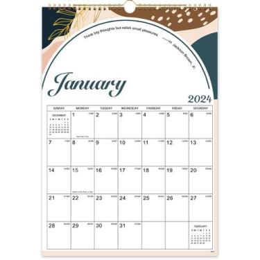 Imagem de Calendário Urneeds 2024 Calendário de parede de janeiro a dezembro 14,