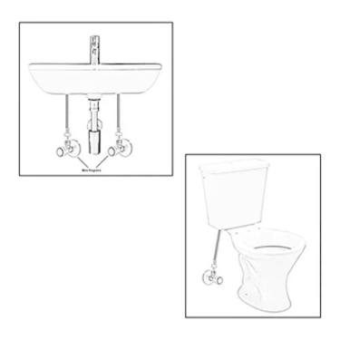 Imagem de Registro 1,2 X 1,2 Vaso Sanitario, Lavatorio Ducha Higienica - Torneir