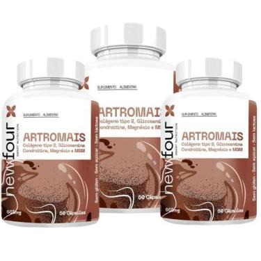 Imagem de Artromais Colágeno Tipo 2 , Glicosamina , Condroitina , - New Four