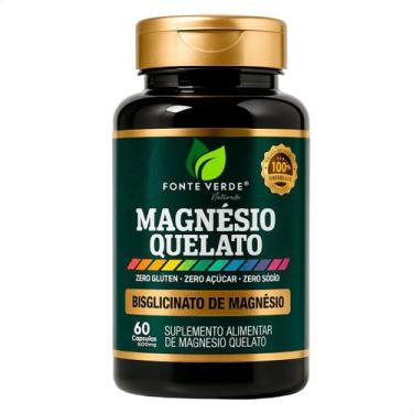 Imagem de Magnésio Quelato 390mg Pura 60 Cáps - Fonte Verde