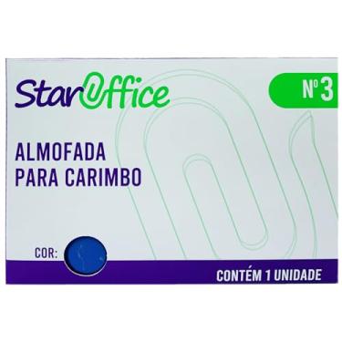 Imagem de Almofada para Carimbo N°03, Azul, Staroffice